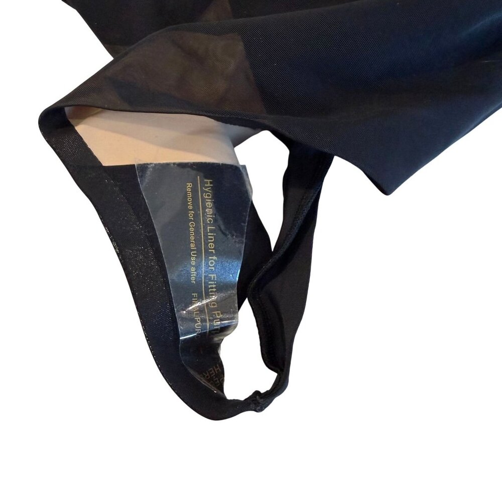 Honeylove SuperPower Thong Runway 1X Black NEW HLSPT01 Mesh High Waist Shapewear - Picture 7 of 10
